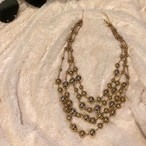 *EUC-1-WEAR* 4 Layer Gold Ball Necklace